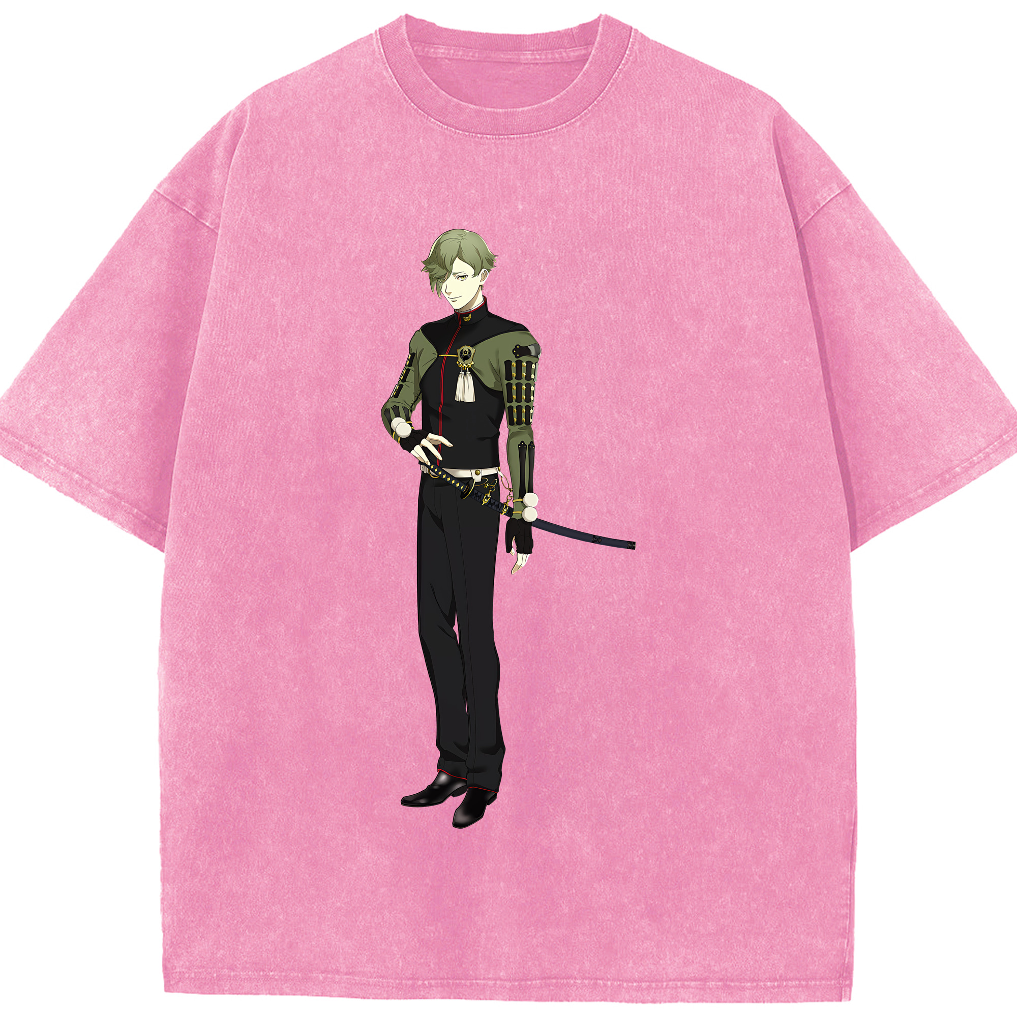 （画像用） 刀剣乱舞 Touken Ranbu 綿100% ヴィンテージ風 半袖Tシャツ（フロントプリント）